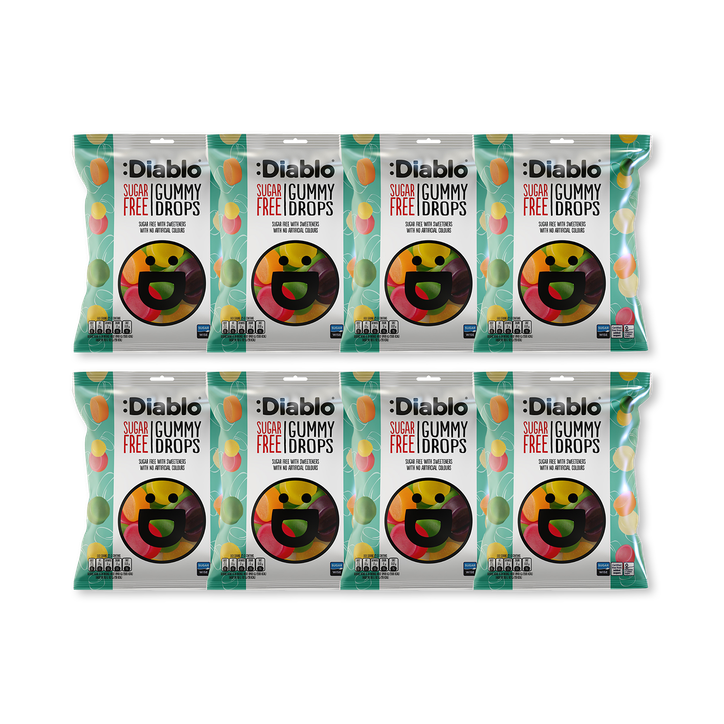 Diablo Sugar Free Gummy Drops 75g Pack of 8