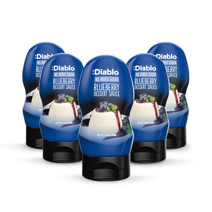 Diablo No Added Sugar Blueberry Dessert Sauce 350g Pack of 5