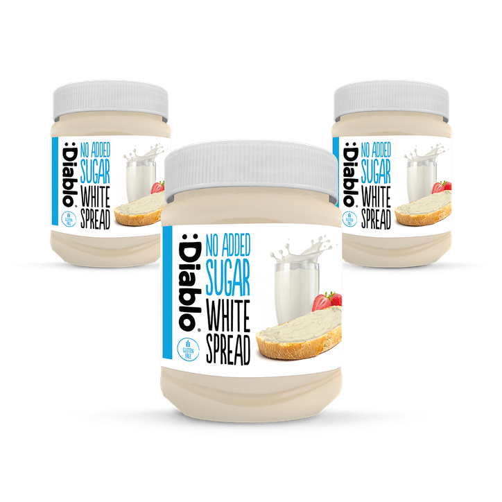 Diablo No Added Sugar White Chocolate Spread 350g Pack of 3