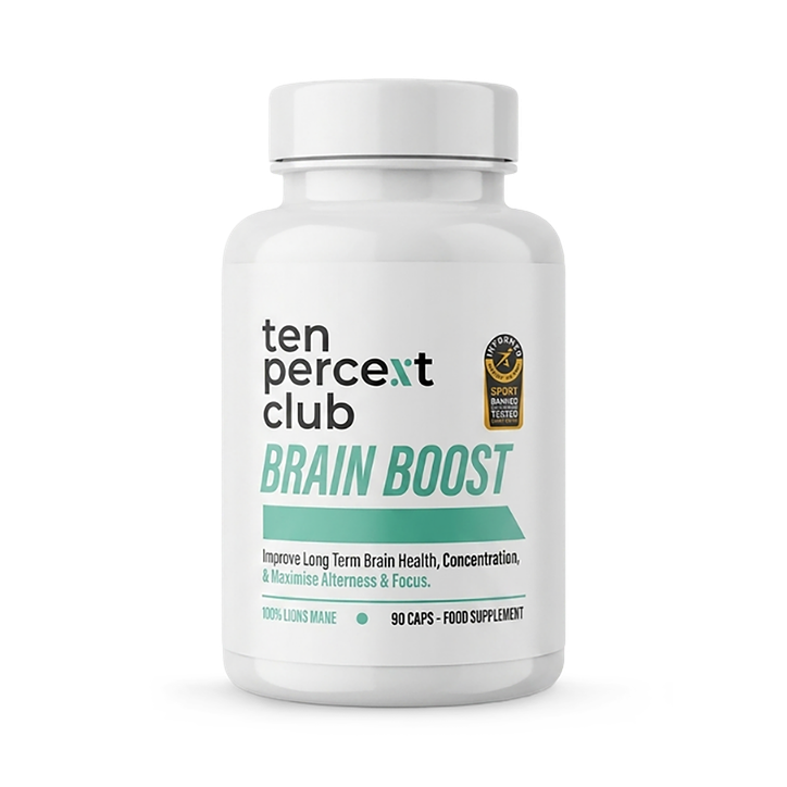 The Ten Percent Club Brain Boost Lions Mane 90 Capsules