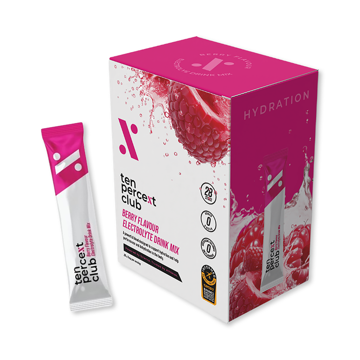 The Ten Percent Club Electrolytes Mixed Berry 28 Sachet