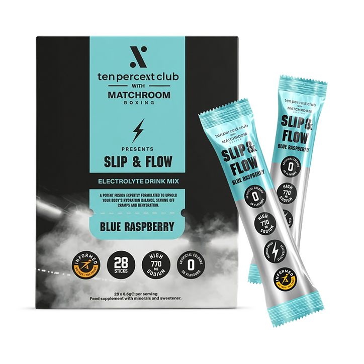 The Ten Percent Club Slip & Flow Electrolytes Blue Raspberry 28 Sachet