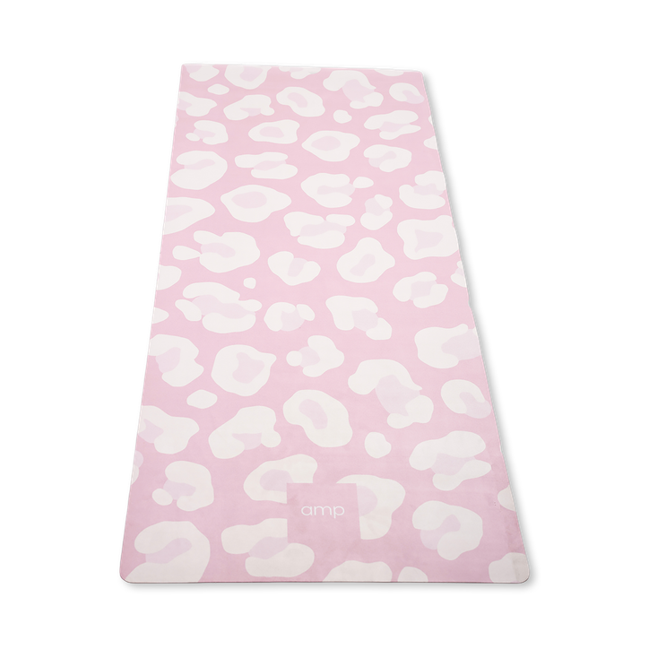 Amp Wellbeing Children's Yoga Mat Pink Leopard