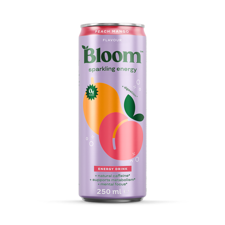 Bloom Sparkling Energy Drink Peach Mango 250 ml