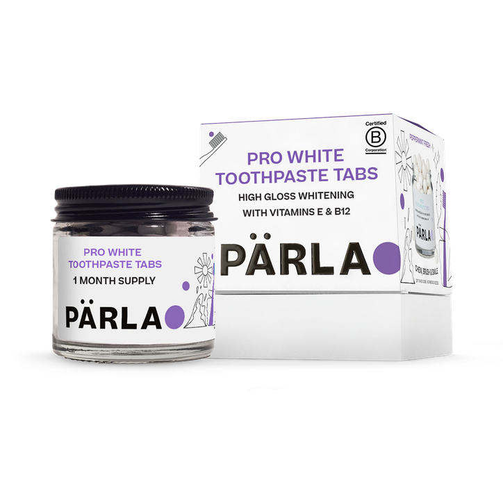 PÄRLA Pro Whitening Toothpaste Tabs Mint 62 Tablets