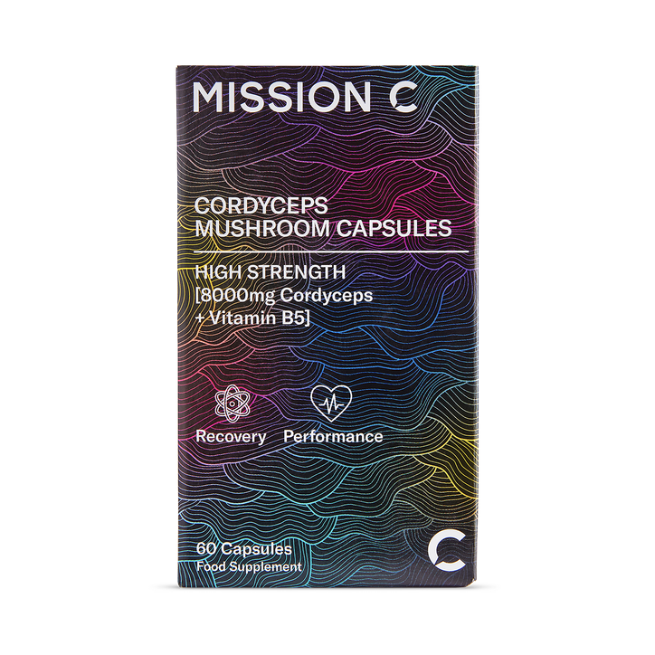 Mission C Cordyceps Capsules 8000mg with Vitamin B5 60 Vegan Capsules