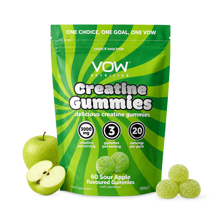 VOW Nutrition Creatine Gummies Sour Apple 60 Gummies