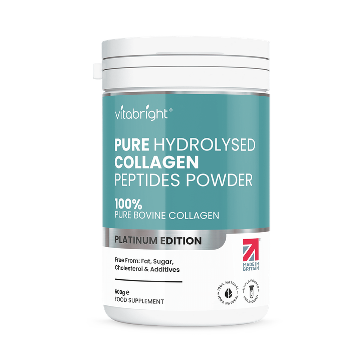 VitaBright Bovine Collagen Powder 500g - 50 Servings - 10g to 20g per Serving