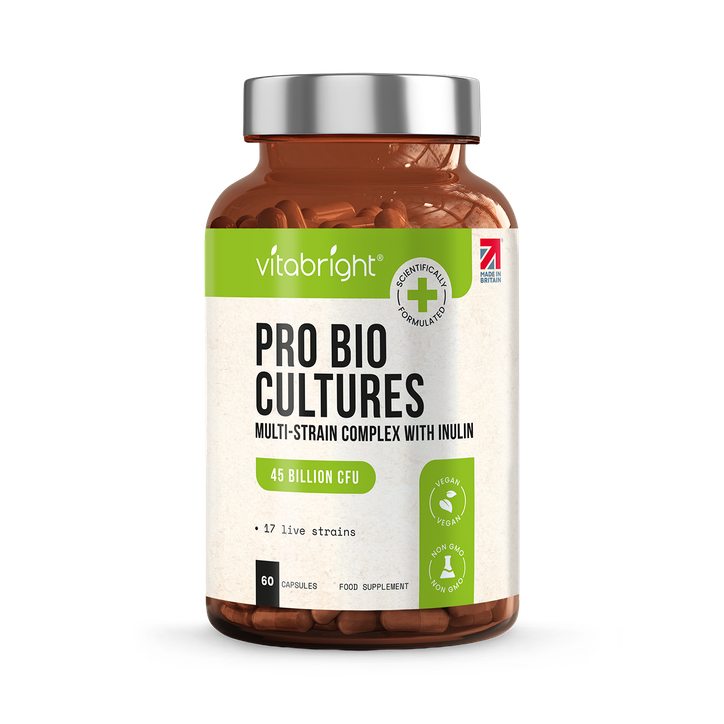 VitaBright Probiotic Complex 17 Strains - 45 Billion CFUs per Serving - 60 Capsules