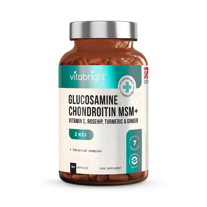VitaBright Glucosamine, Chondroitin MSM 7-in-1 Complex - 2127mg per Serving - 180 Capsules
