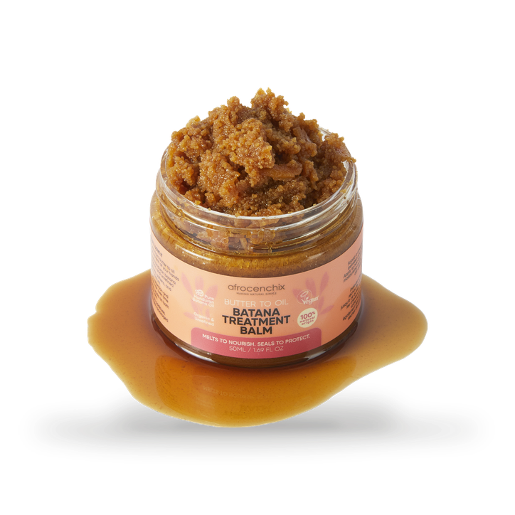 Afrocenchix Fortify, Batana Balm for hair, Strengthens, softens, and seals in moisture