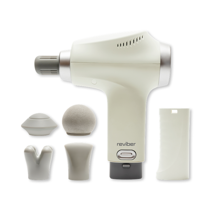 Reviber Deep Tissue Percussion Massage Gun with Long Reach Handle