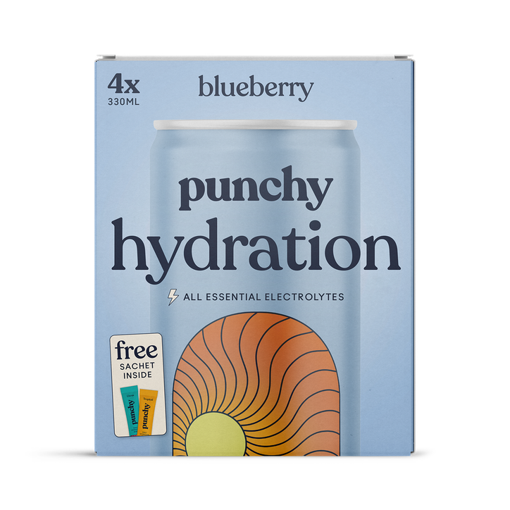 Punchy Hydration Blueberry 4 x 330 ml