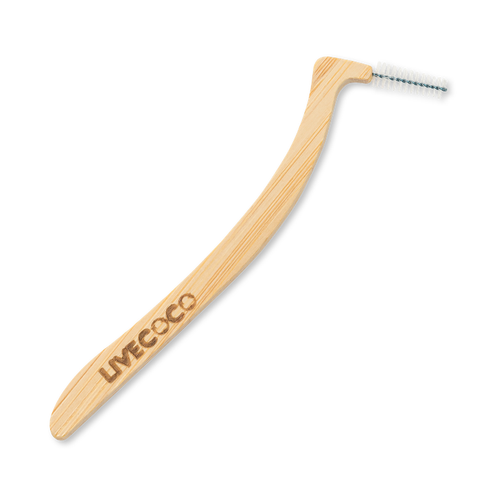 LiveCoco Bamboo Interdental Brushes (Reusable) Size 4 (0.7mm) 7Pack