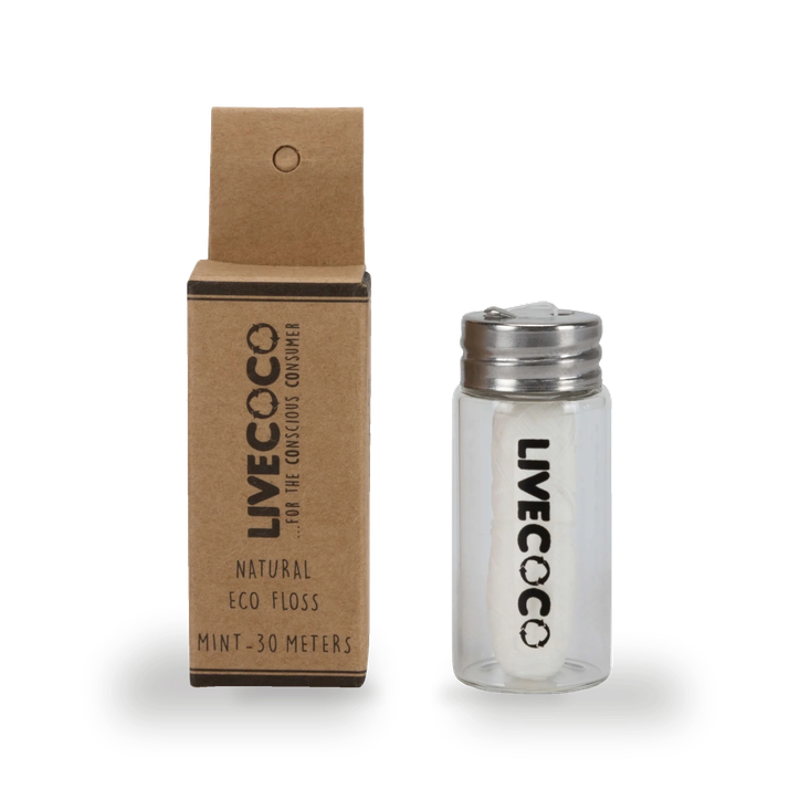 LiveCoco Natural Eco Floss - Fresh Mint Flavour  1Pack
