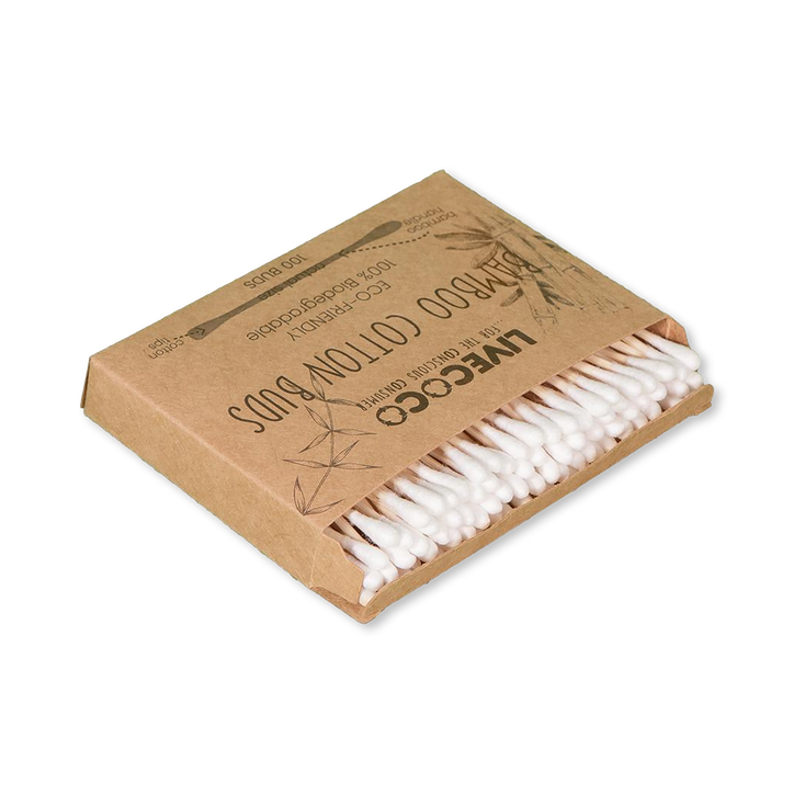 LiveCoco Bamboo Cotton Buds  100 Pieces