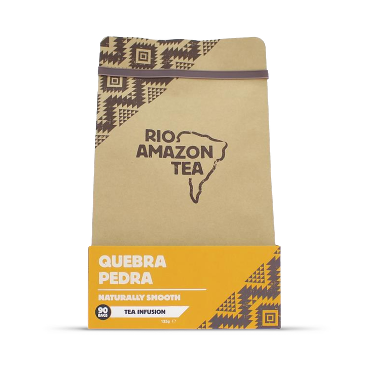 Rio Amazon Quebra Pedra Teabags – Herbal Tea for Kidney & Liver Support – Diuretic & Antibacterial – Caffeine-Free – 90 Tea bags – 100% Pure Phyllanthus Niruri – Cha de Quebra Pedra