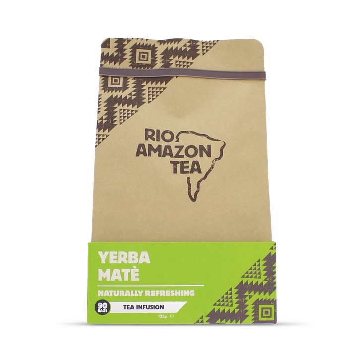 Rio Amazon  Yerba Mate Teabags – Traditional South American Mate Tea – Energy & Weight Support – Slim Mate Tea – Vegan – Medium Caffeine – 90 Tea bags