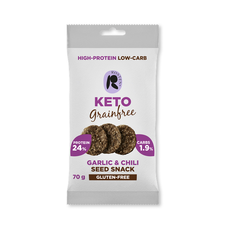 Rosten KETO Seed Snack Garlic & Chilli 70g