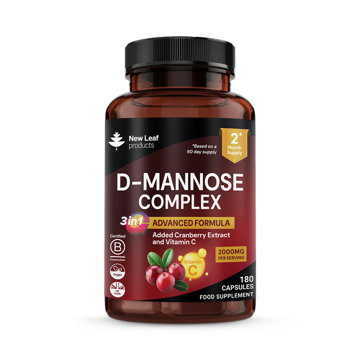 D-Mannose 3in1 Complex With Cranberry and Vitamin C 2000mg p/s Health Immune - 180 Capsules