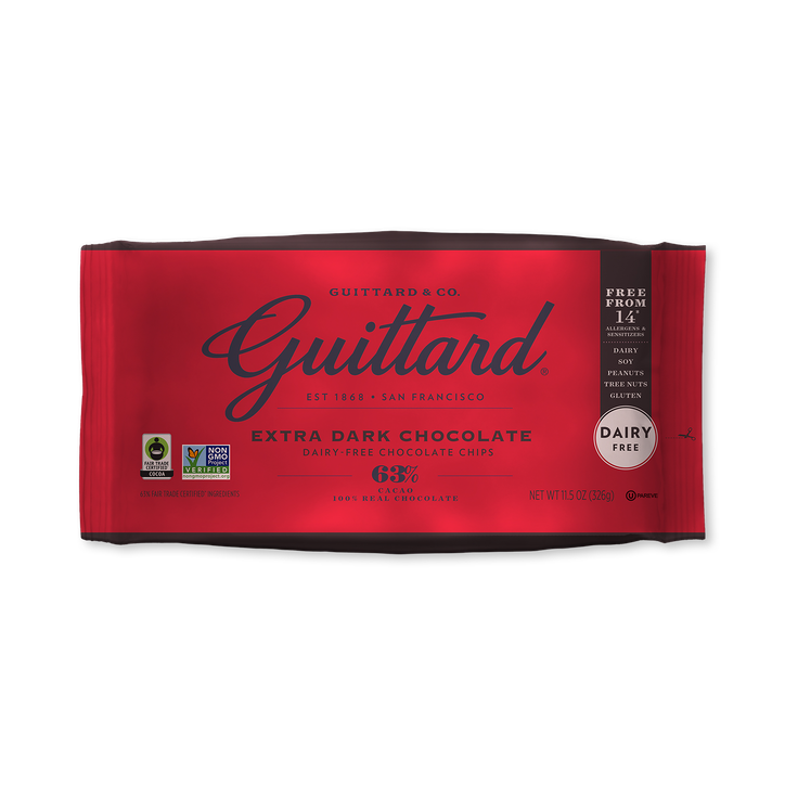 Guittard Chocolate 63% Dark Chocolate Baking Chips - Allergen Free 1 x326g