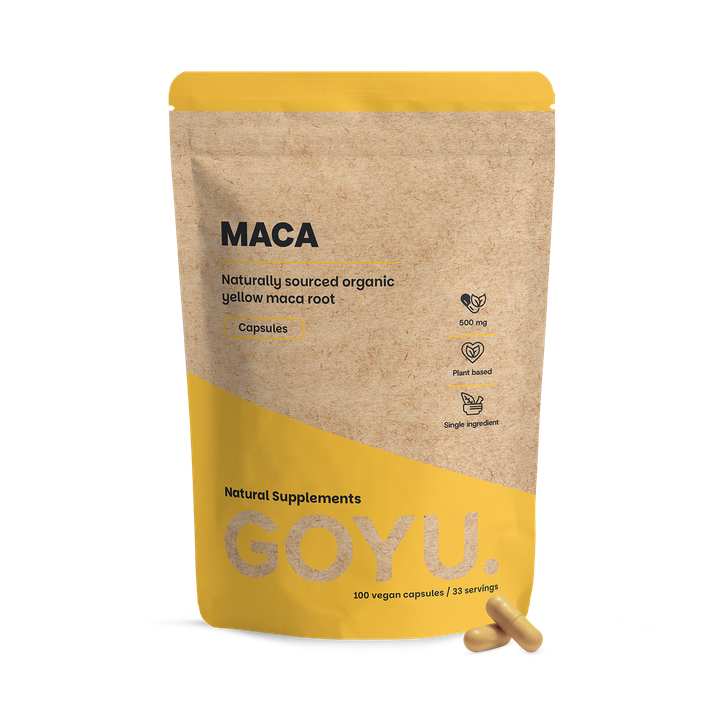 GOYU Maca Capsules 500mg Organic - 100 Capsules