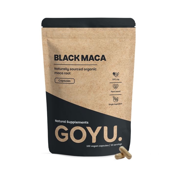 GOYU Black Maca 500mg Organic - 100 Capsules
