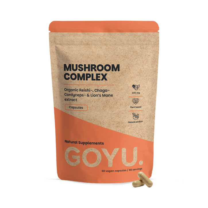 GOYU Mushroom Complex Capsules 400mg Organic - 60 Capsules