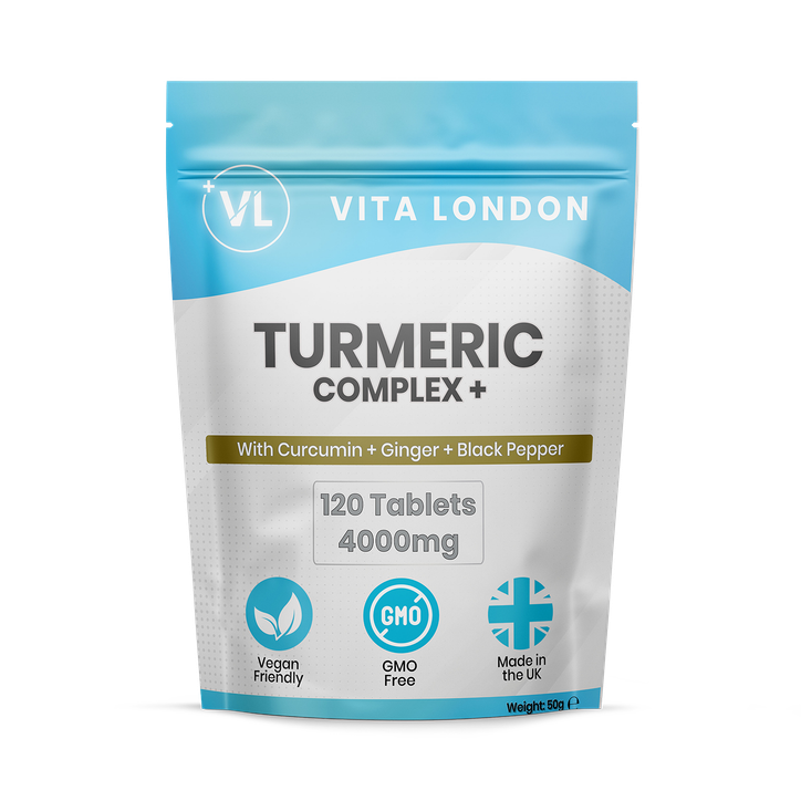Turmeric + Ginger Curcumin Supplement 4000mg 120 Tablets