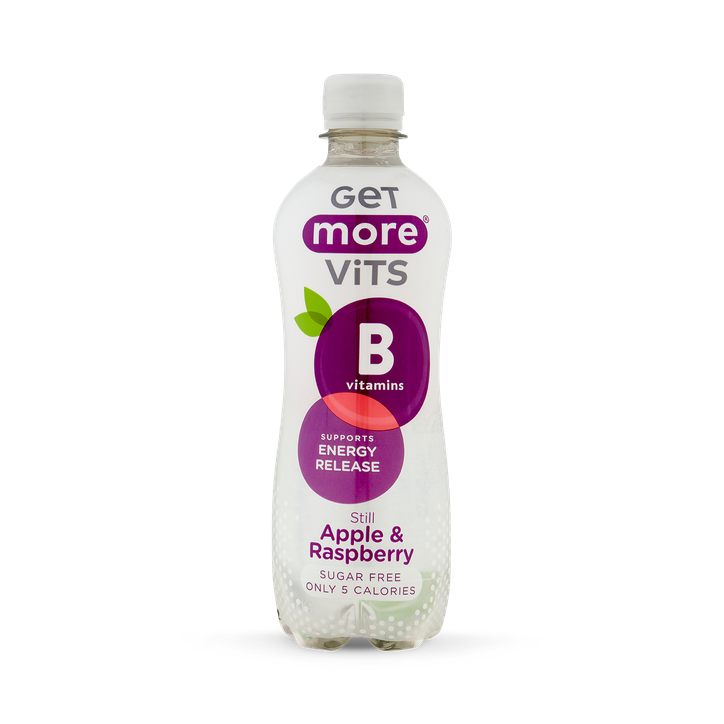 Get More B Vitamins Still Apple & Raspberry 12x500ml