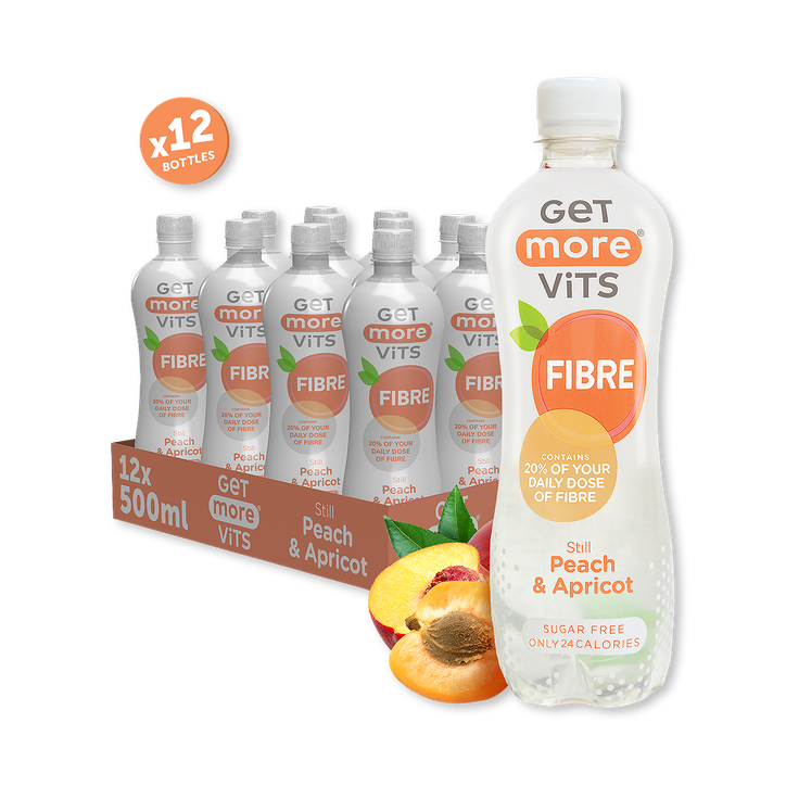 Get More Fibre Water Still Peach & Apricot 12x500ml