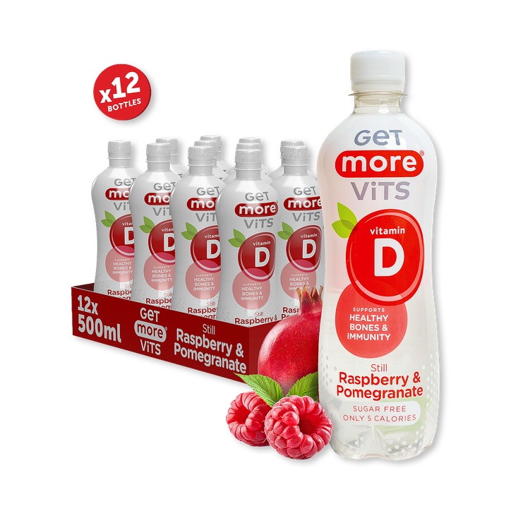 Get More Vitamin D Still Raspberry & Pomegranate 12x500ml