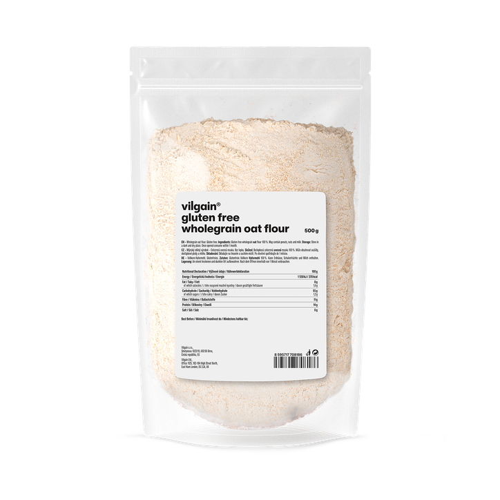 Vilgain Gluten Free Wholegrain Oat Flour 500g