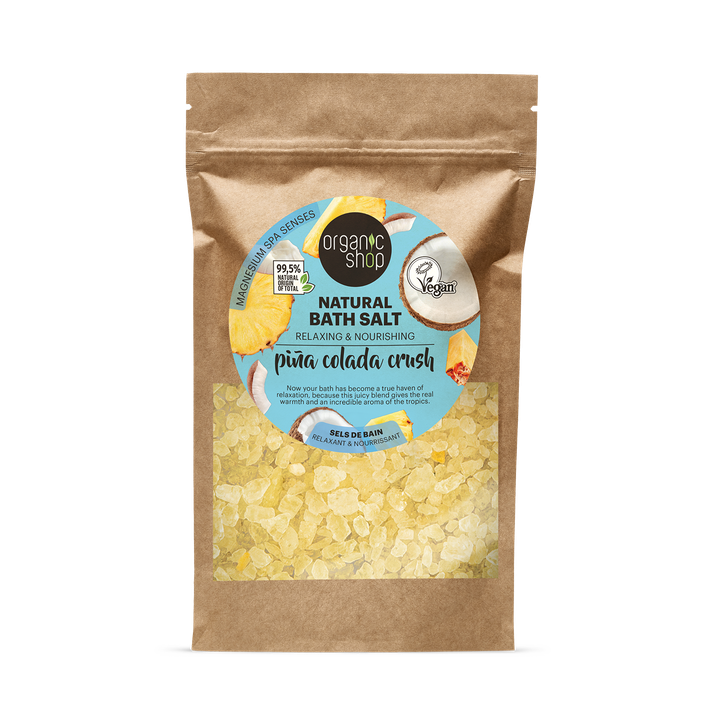 Organic Shop Pina Colada Crush Relaxing & Nourishing Natural Bath Salt 500g