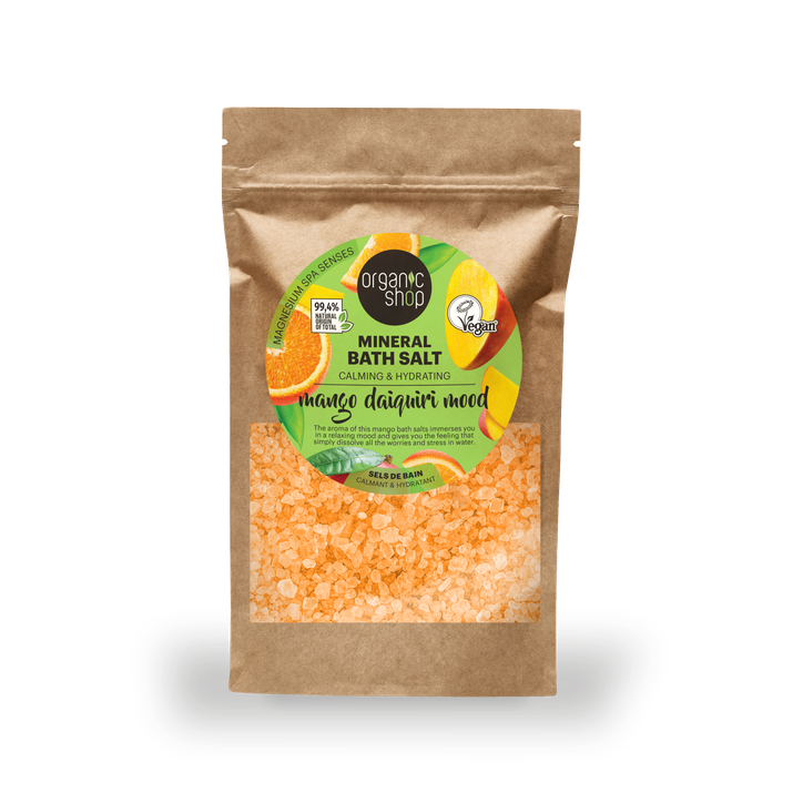Organic Shop Mango Daiquiri Mood Calming & Hydrating Mineral Bath Salt 500g