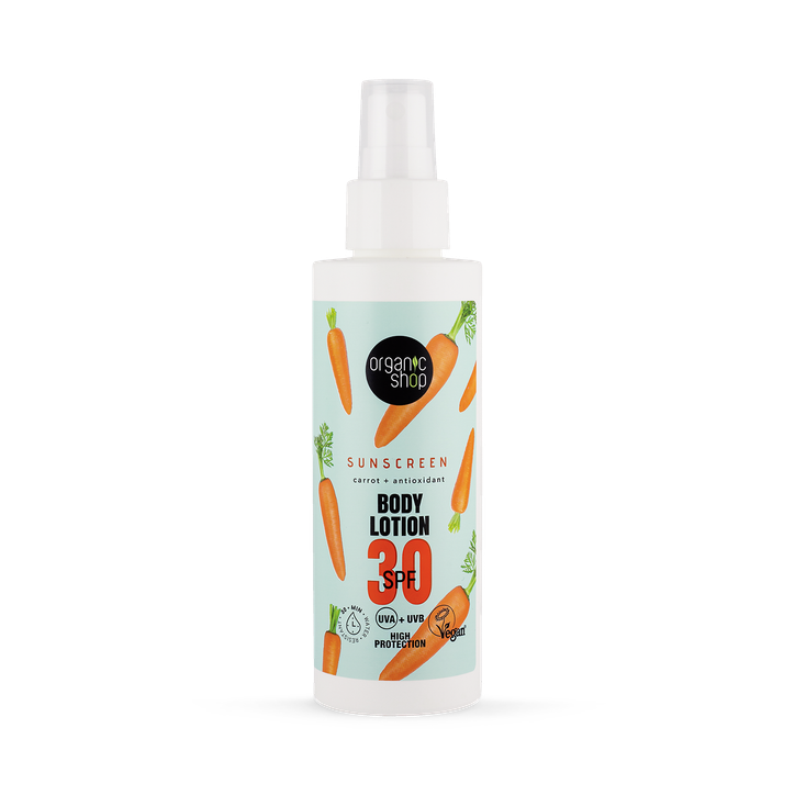 Organic Shop Sunscreen Body Lotion 30 SPF 150ml