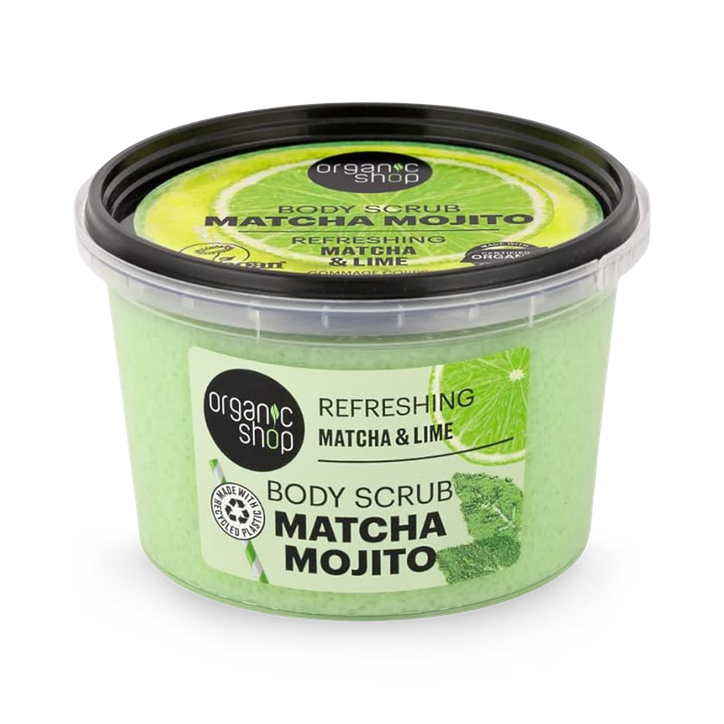 Organic Shop Refreshing Mojito Body Scrub Matcha & Lime 250ml