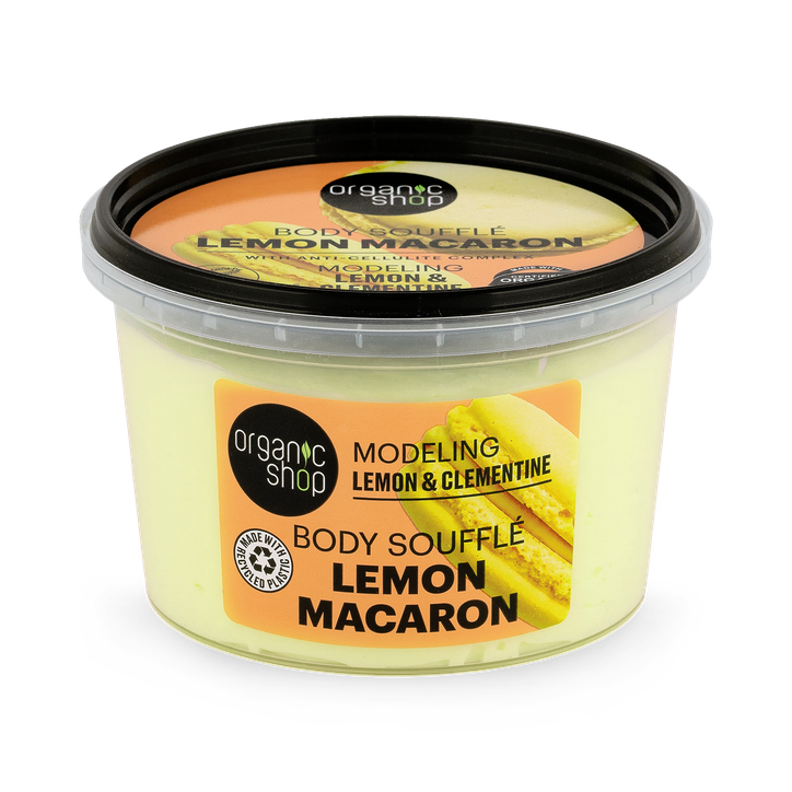 Organic Shop Modelling Lemon Macaron Body Souffle Lemon & Clementine 250ml