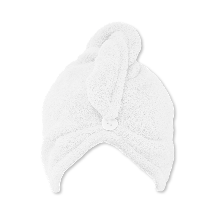 Luxury Microfibre Hair Towel Wrap White