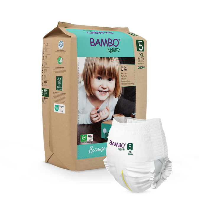 Bambo Nature Training Pants Size 5, 11-17kg, 19 Pack