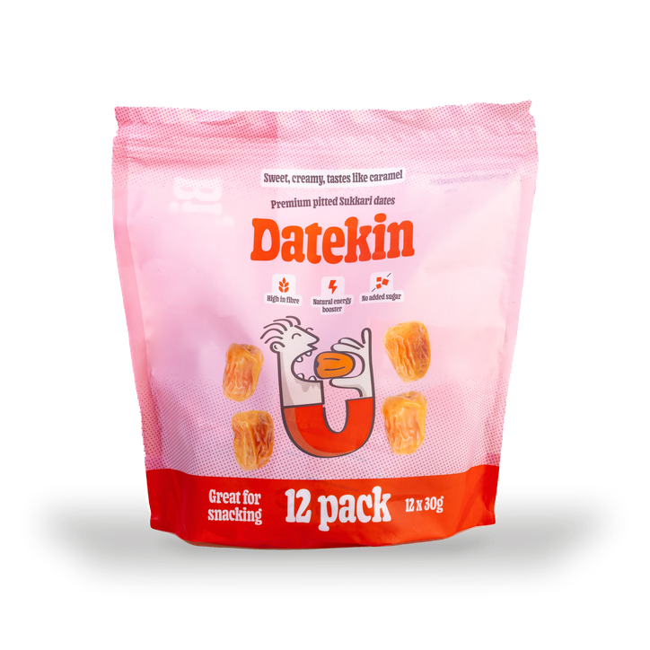 Datekin Sukkari Dates Family Bag (12 x 30g Packs)