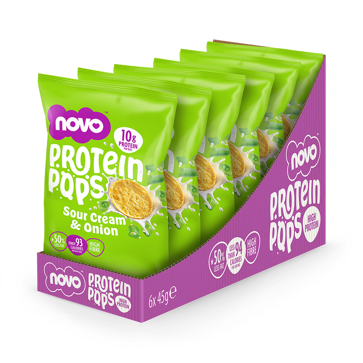 Novo Protein Pops Sour Cream & Onion 45g 6pcs/pack