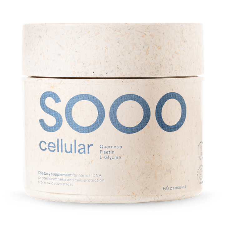SOOO cellular: Quercetin, Fisetin, L-Glycine 60 Capsules