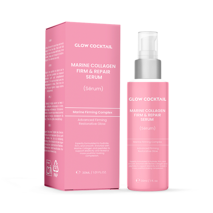 Glow Cocktail  Glow Cocktail  MARINE COLLAGEN FIRM & REPAIR SERUM 30ml