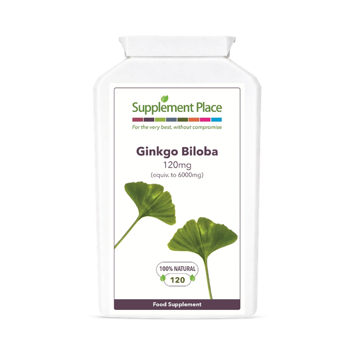 Supplement Place Ginkgo Biloba 120mg | Equivalent to 6,000mg | 120 Capsules