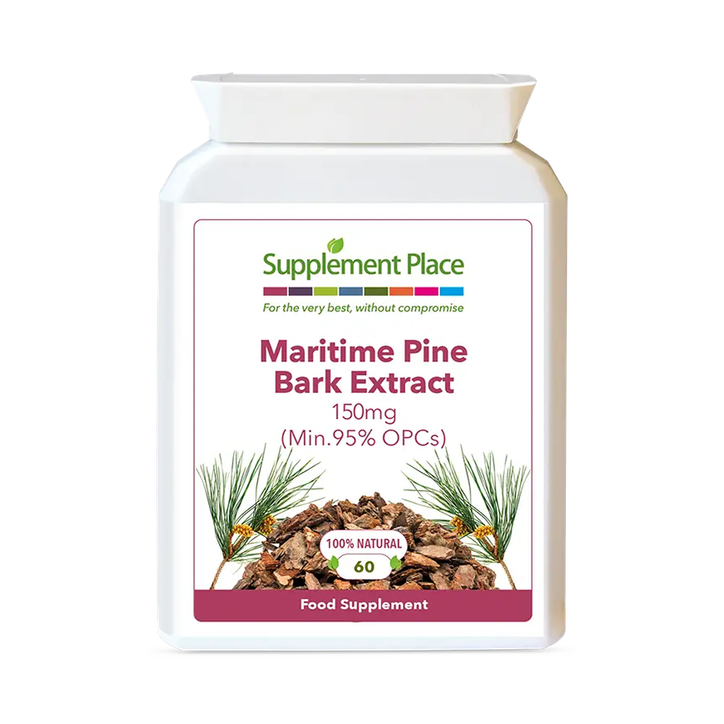 Supplement Place Maritime Pine Bark Extract 150mg | 95% OPCs | 60 Capsules