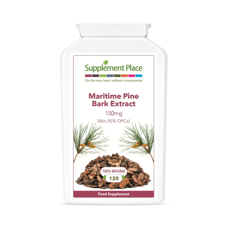 Supplement Place Maritime Pine Bark Extract 150mg | 95% OPCs | 120 Capsules