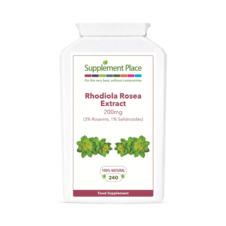 Supplement Place Rhodiola Rosea Root Extract | 200mg - 3% Rosavins | 240 Capsules