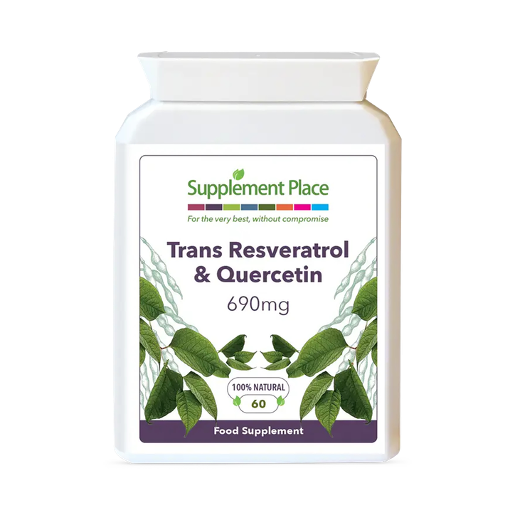Supplement Place Trans Resveratrol + Quercetin 690mg | 60 Capsules