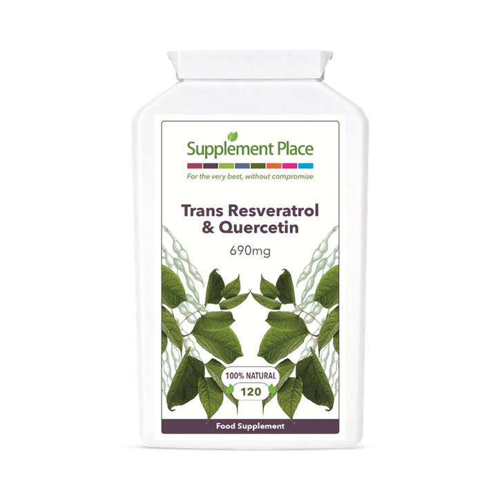Supplement Place Trans Resveratrol + Quercetin 690mg | 120 Capsules